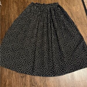 Exlura Women's Black Polka Dot Skirt size L